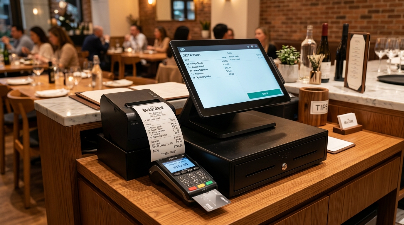 Restaurant VAT service charge and day closing